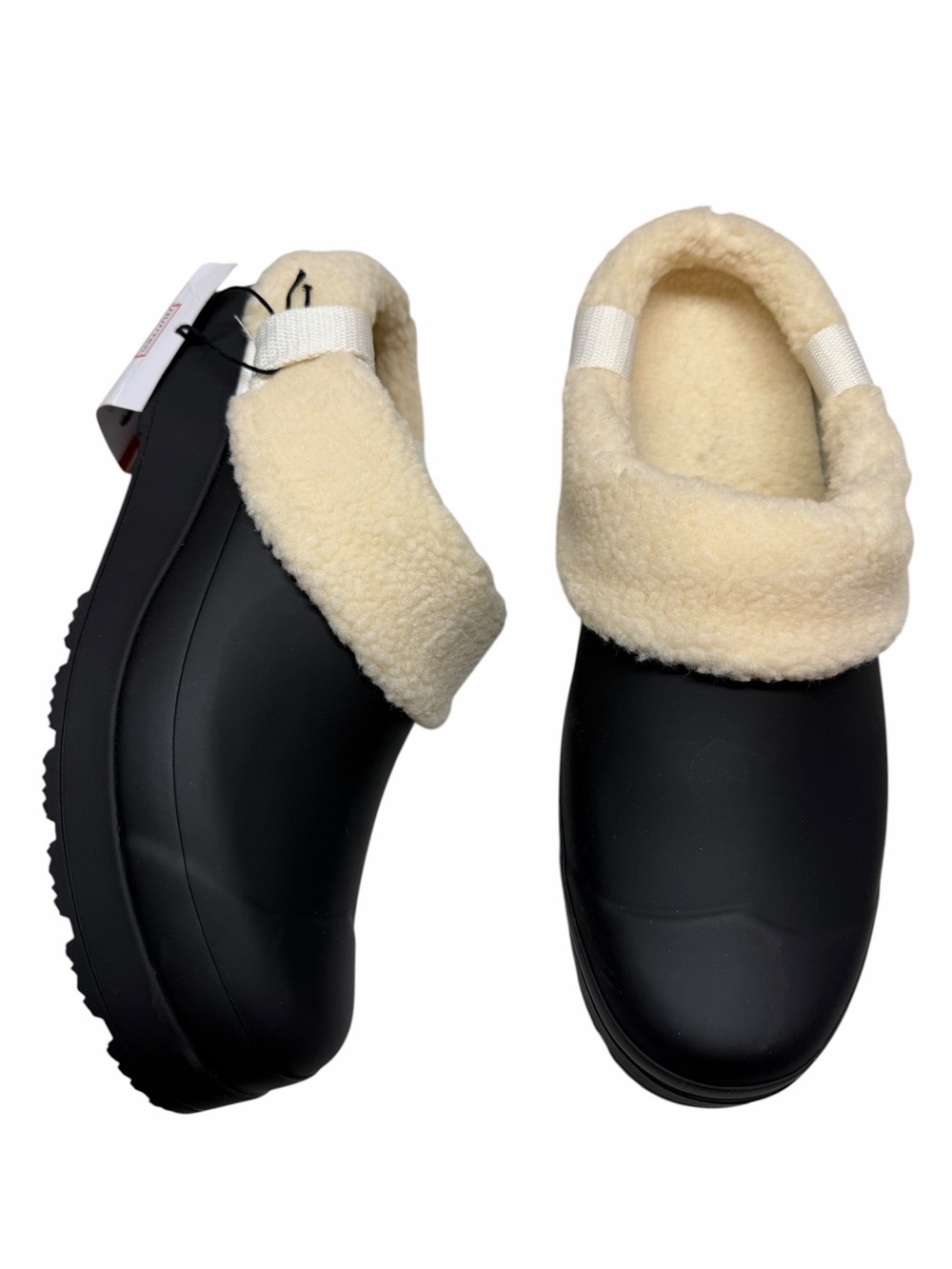 Hunter Women’s Play insulated clog shoes sherpa lined waterproof exterior US 10